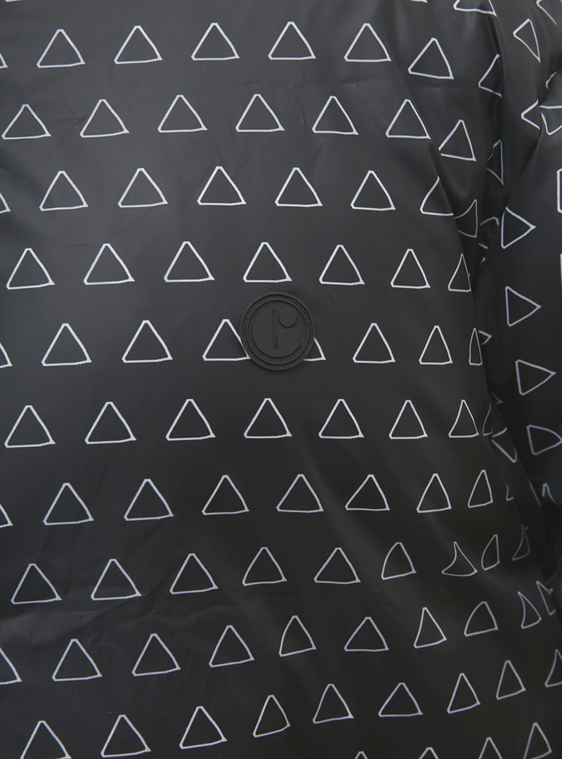 Triangle Pattern Puffer Jacket