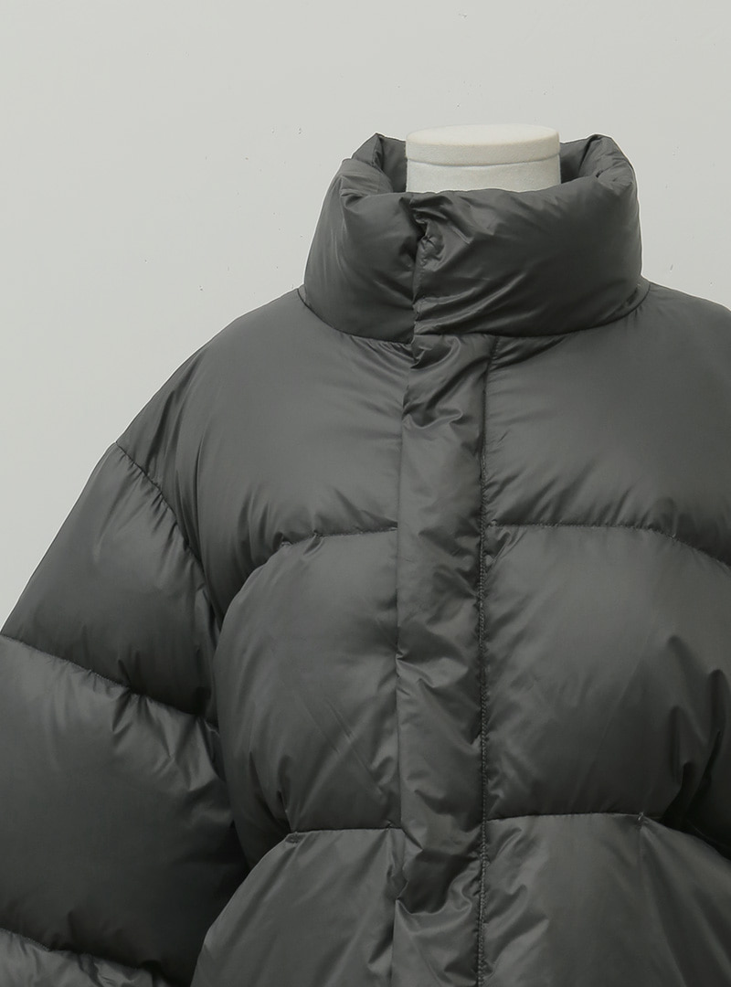 Solid Tone High Neck Padded Jacket