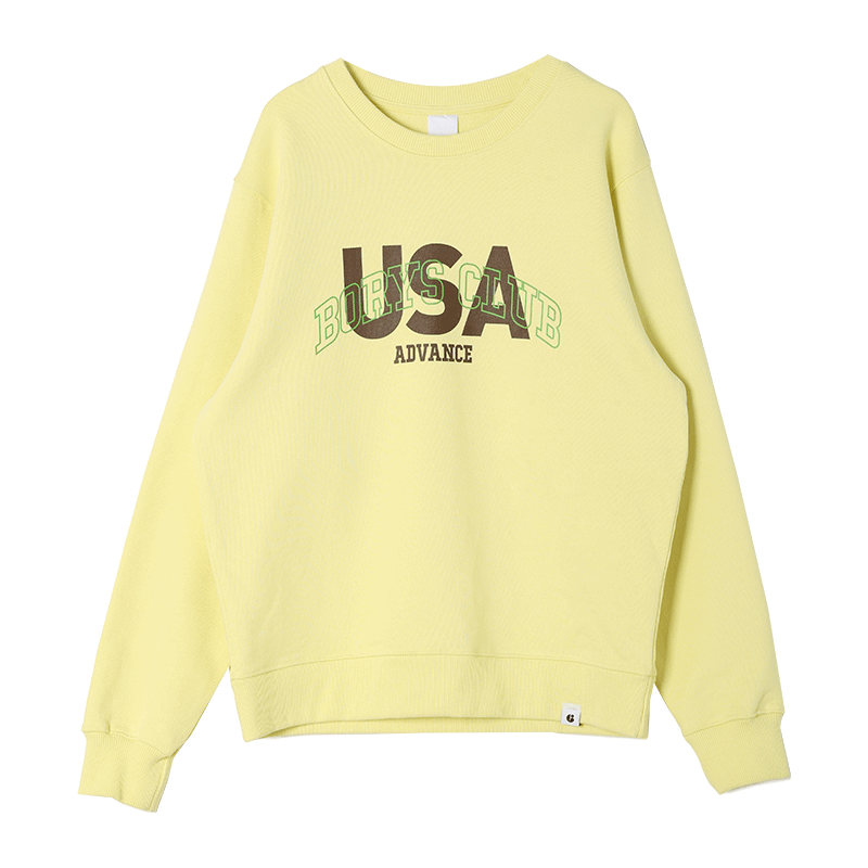 USA Lettering Print Sweatshirt