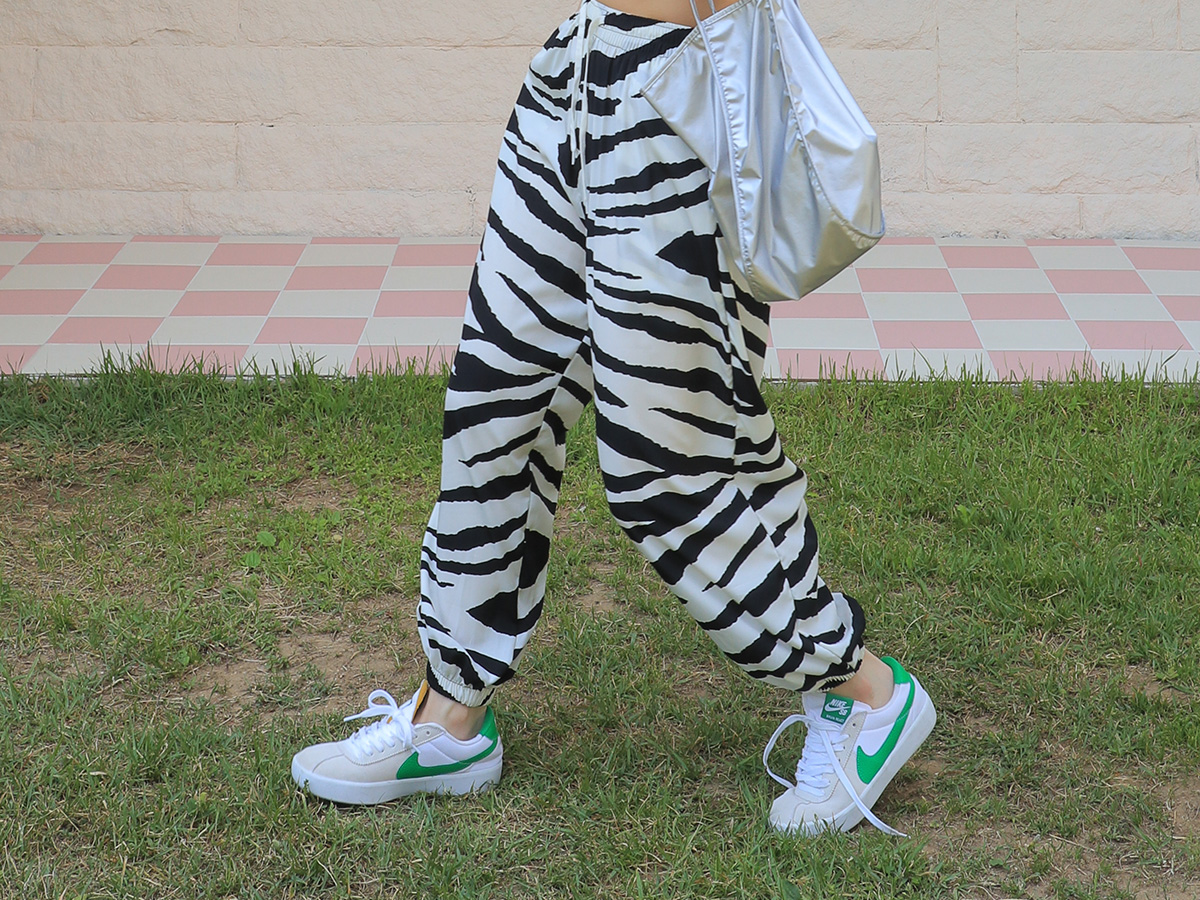 Zebra Print Jogger Pants