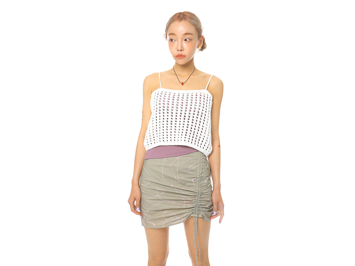 Perforated Knit Cami