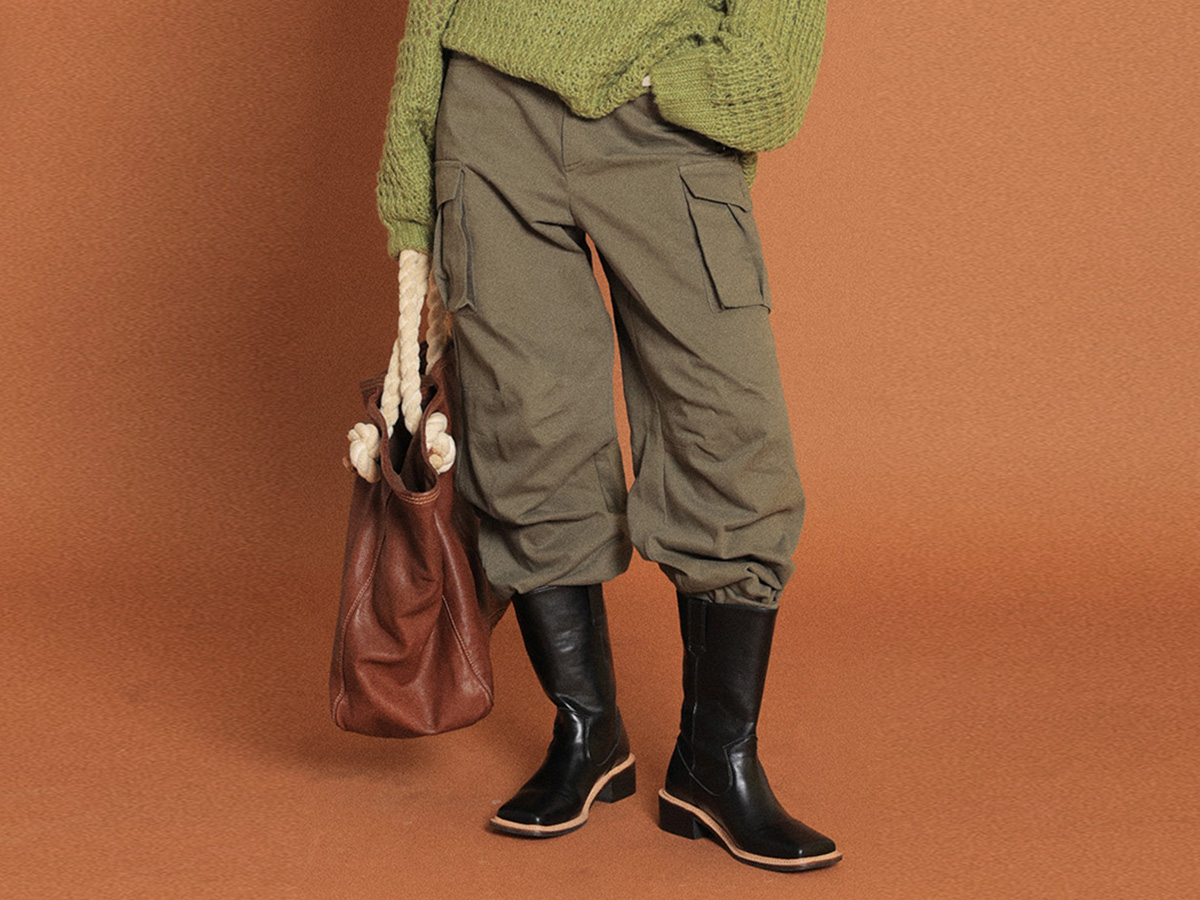 Buttoned Pocket Long Cargo Pants