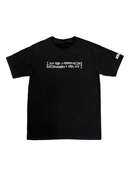 [아임낫어휴먼비잉] I AM NOT A HUMANBEING - [17SS] Retro Reflective Basic Logo T-Shirts [Black]