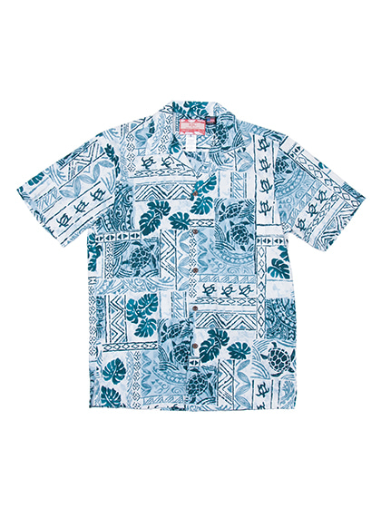 하와이안셔츠_ 102C.120 Hawaii Shirts [Teal]