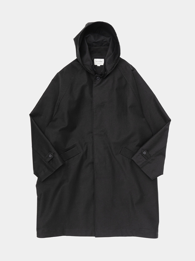 스틸바이핸드_ Moleskin hooded coat [Black]