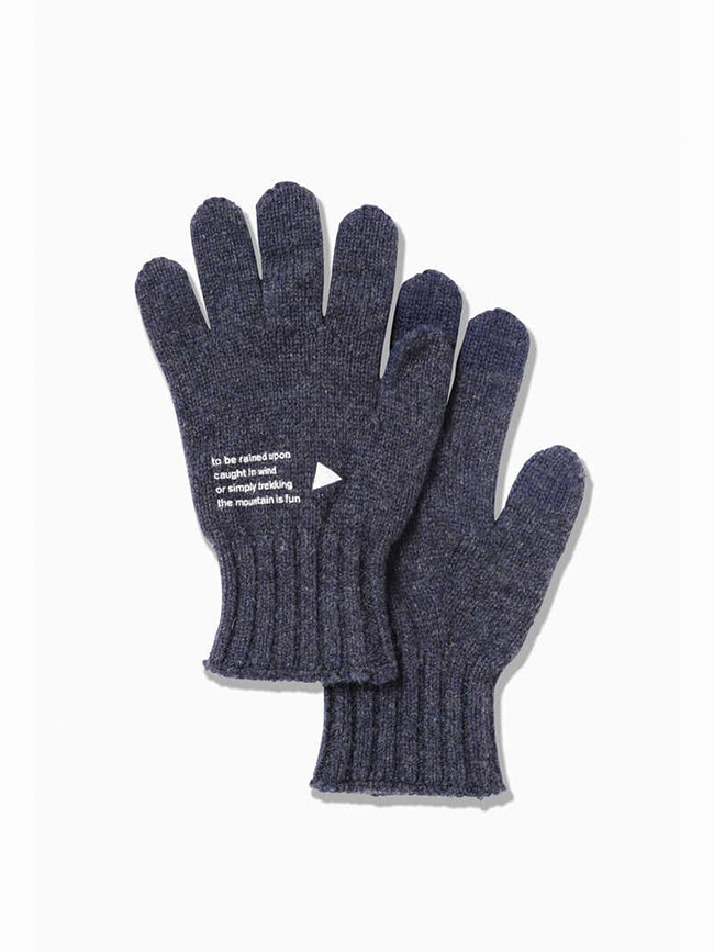 앤드원더_ Wool Knit Glove [Navy]