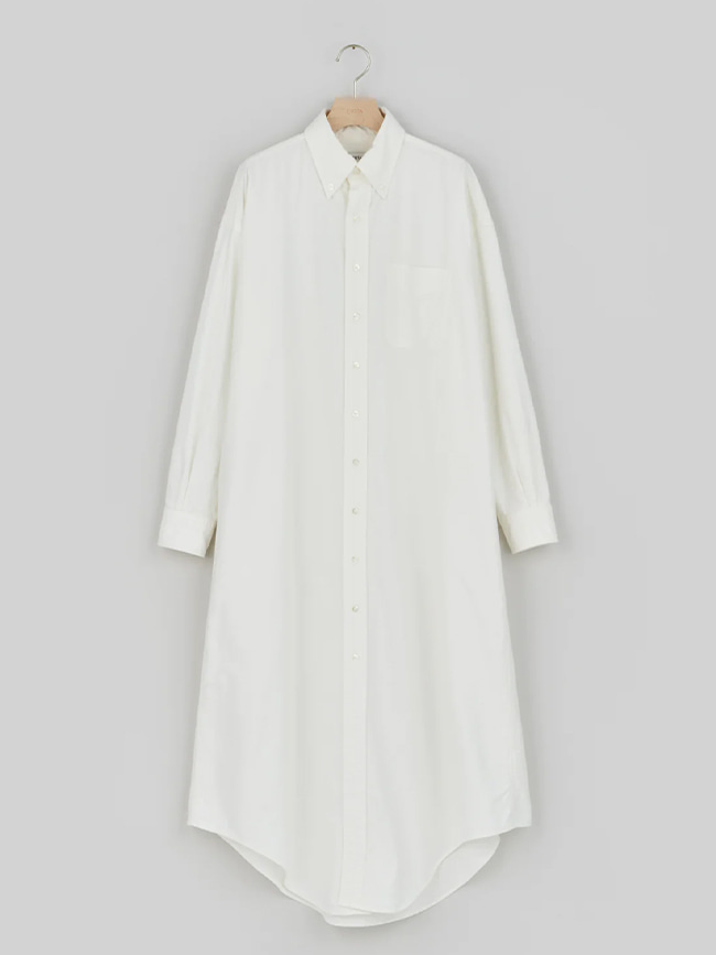 시오타_ Oxford B.D Shirt Dress [Off White]