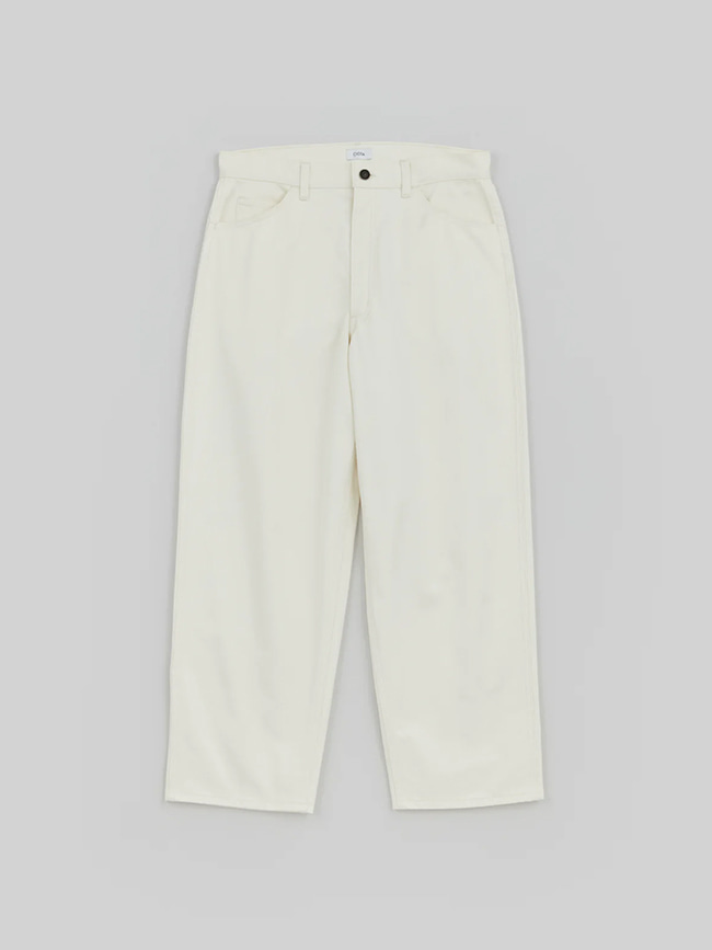 시오타_ Cotton Twill 5 Pocket  Pants [Off White]