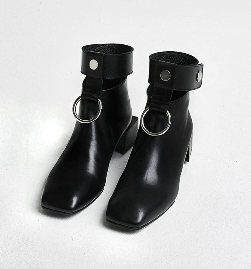 [MODERN LINE] Innocence Ornament Ankle Boots-230 60%