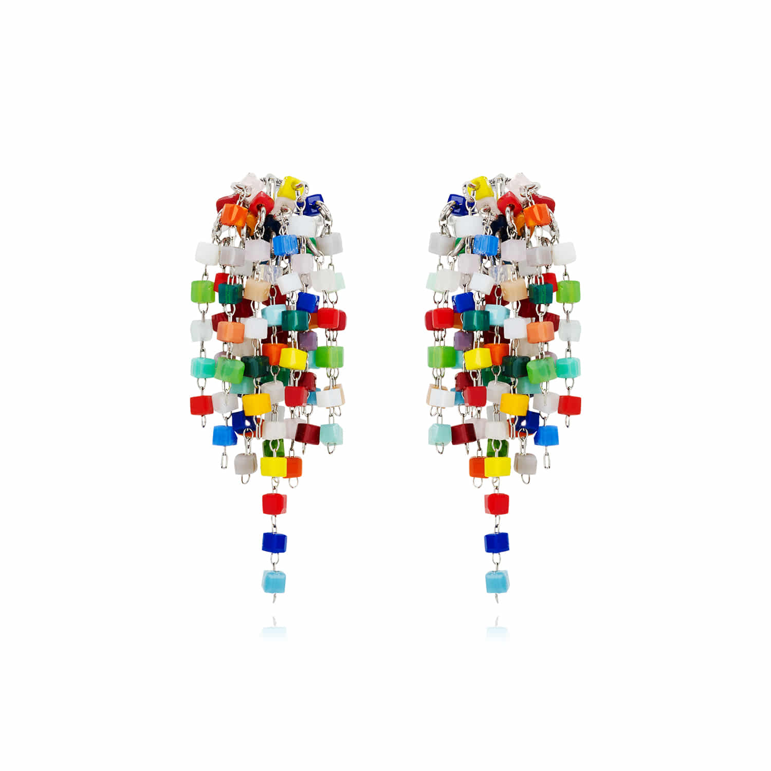 피버리쉬주얼리Stardust Multicolor Fringe Earrings
