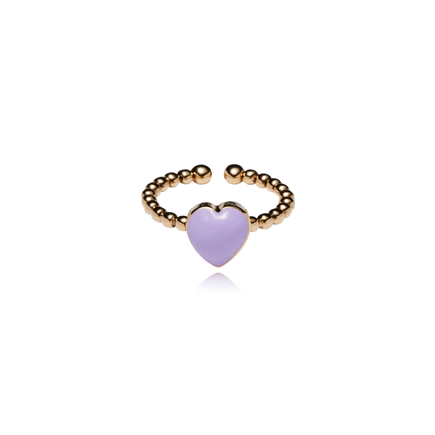 Petite Heart Ring Violet