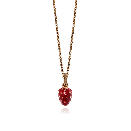 Berry Pendant Necklace Red