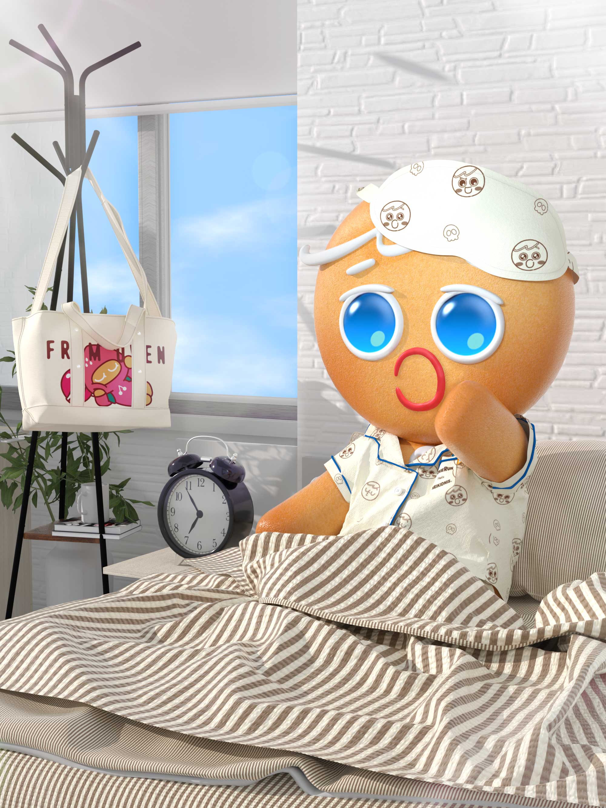 NEIKIDNIS ■ [Nakedness X Cookie Run] Brave Cookie Pajama Cookie Run x Neikidnis - Brave Cookie Pajamas Set – Harumio