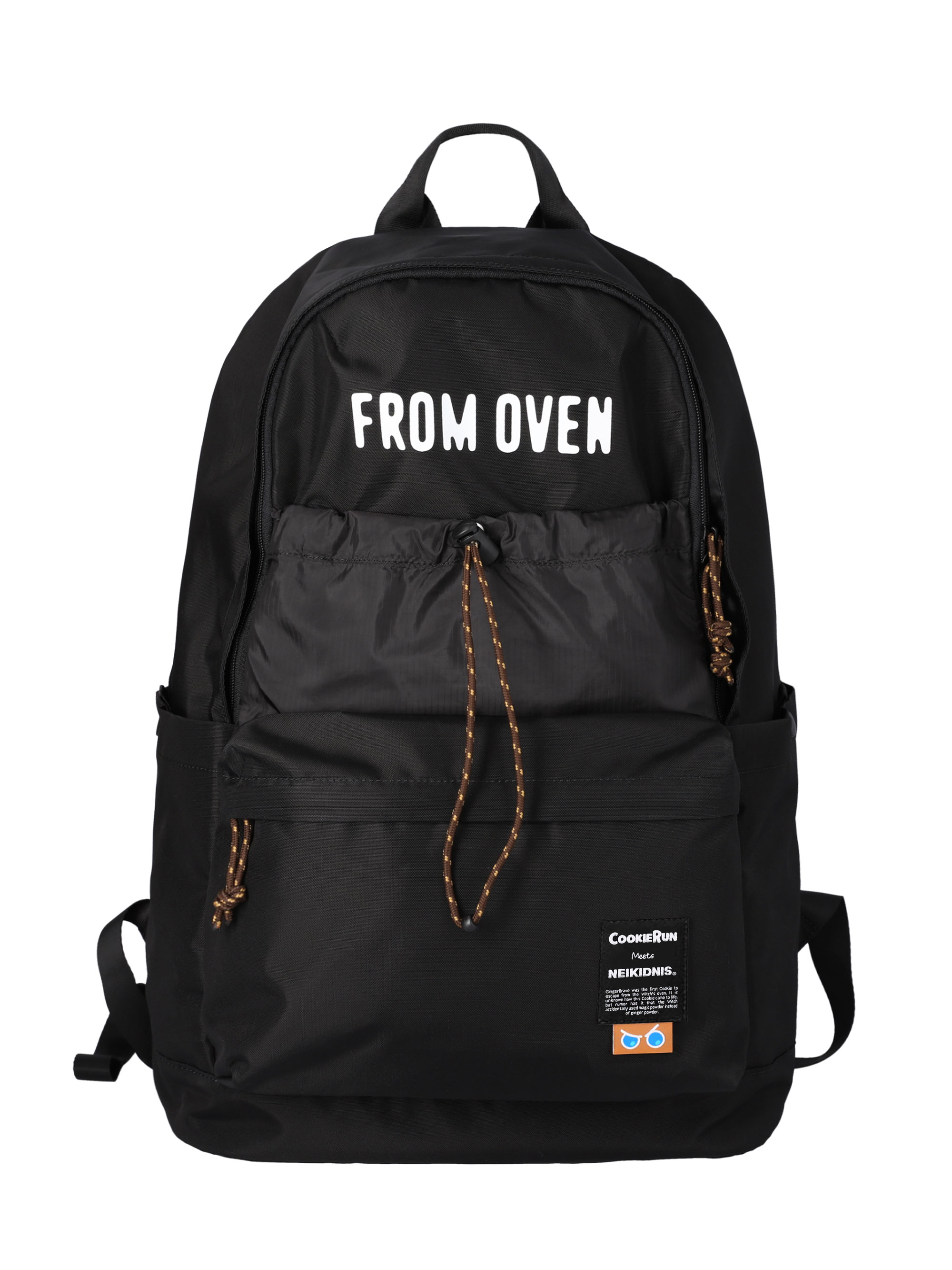 [NEIKIDNIS X COOKIERUN] GINGER BRAVE STRING BACKPACK / BLACK
