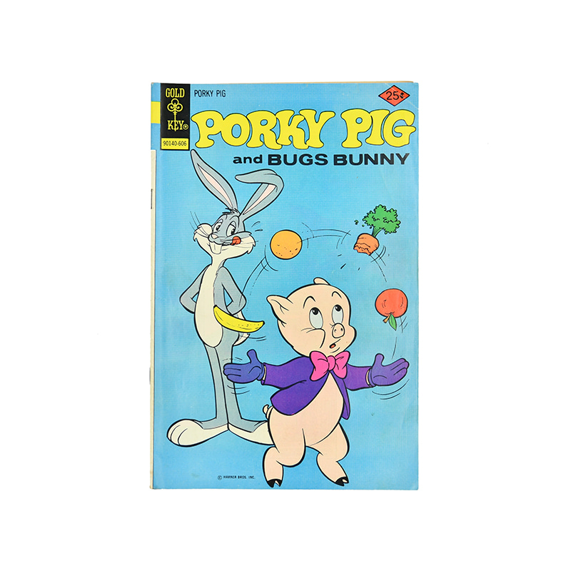 [Vintage] Porky Pig and Bugs Bunny (Blue)