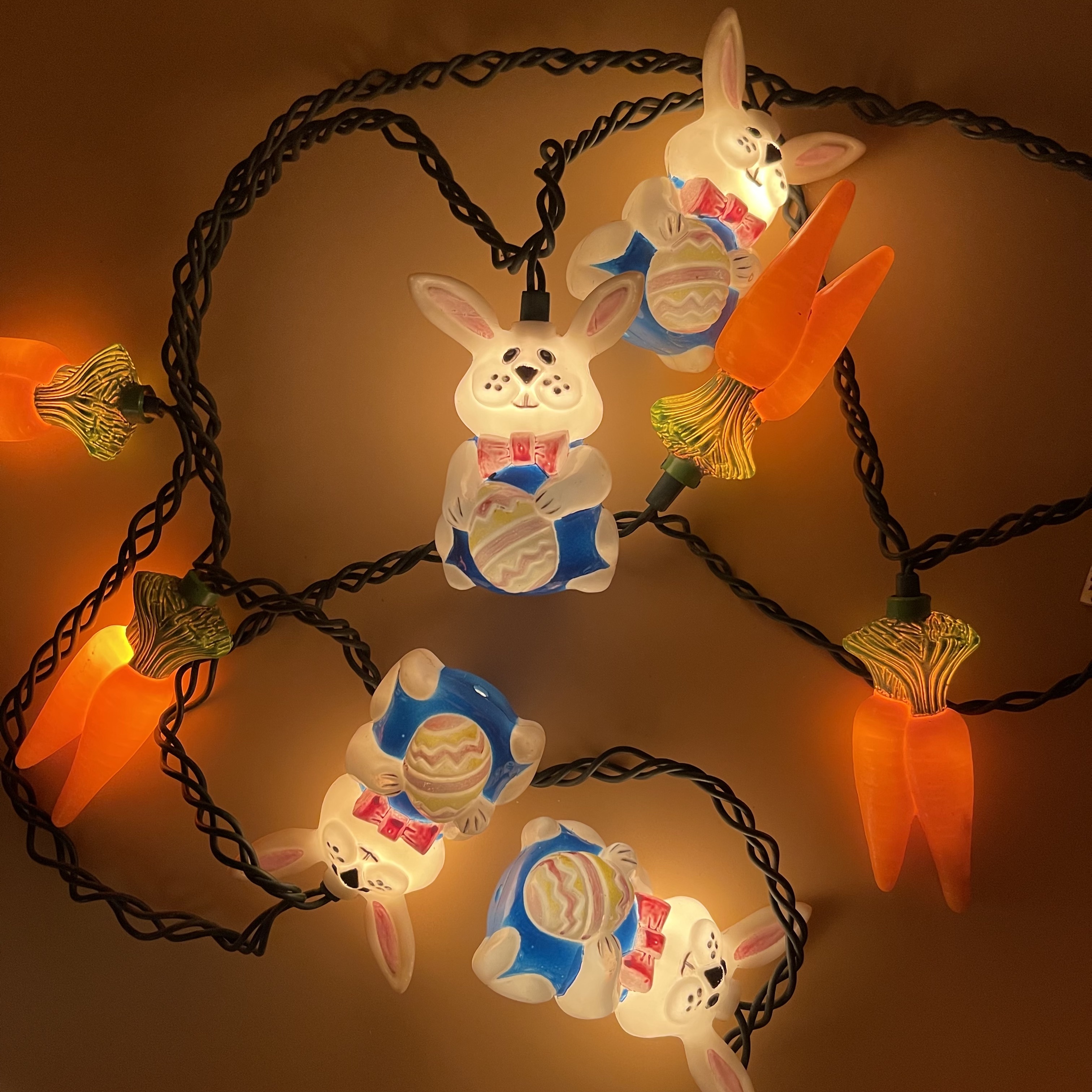 Easter Rabbit &amp; Carrots Lights(110v)