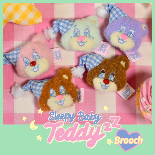 [Sleepy World] Baby TeddyzZ BROOCH / 슬리피테디