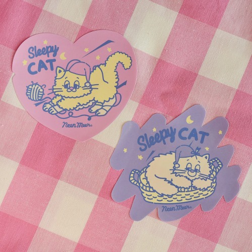 [Sleepy World] Sleepy Cat Sticker Set