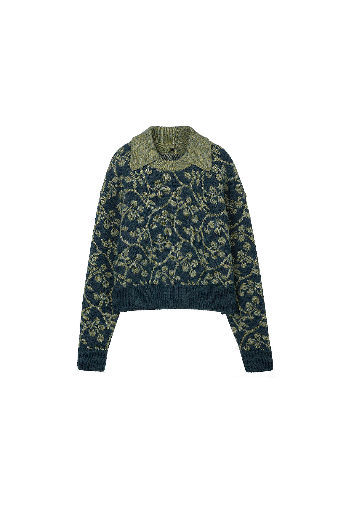 Lierre Detachable Collar Sweater_Pine Grove