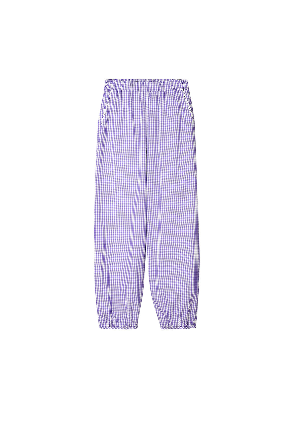 Lace Pajama Pants_Lilac-Check