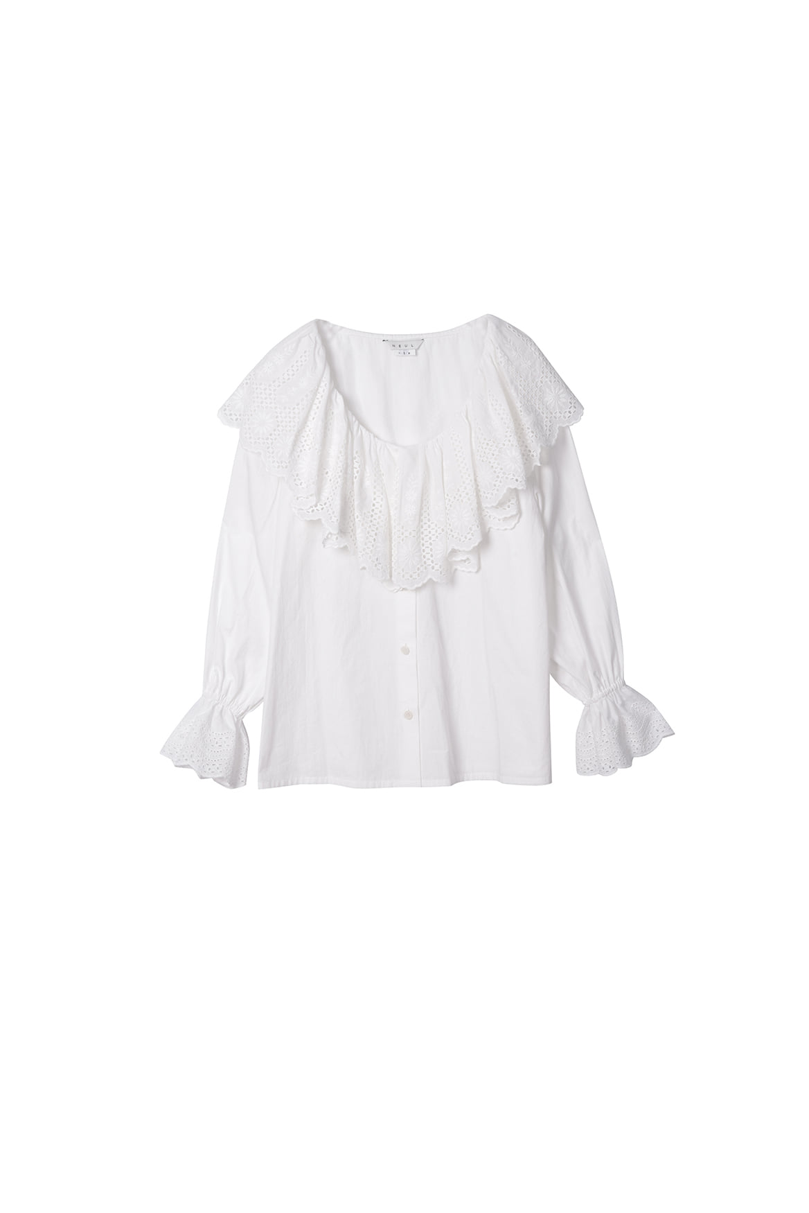 [리퍼브] Lace Ruffle Shirt
