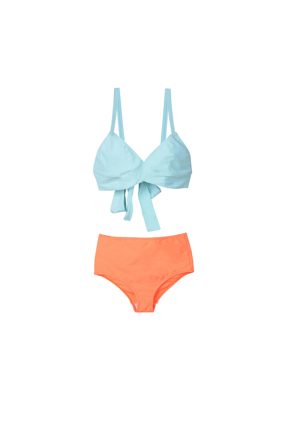 Puzzling Colour Bikini Set_Island Paradise / Neon Orange