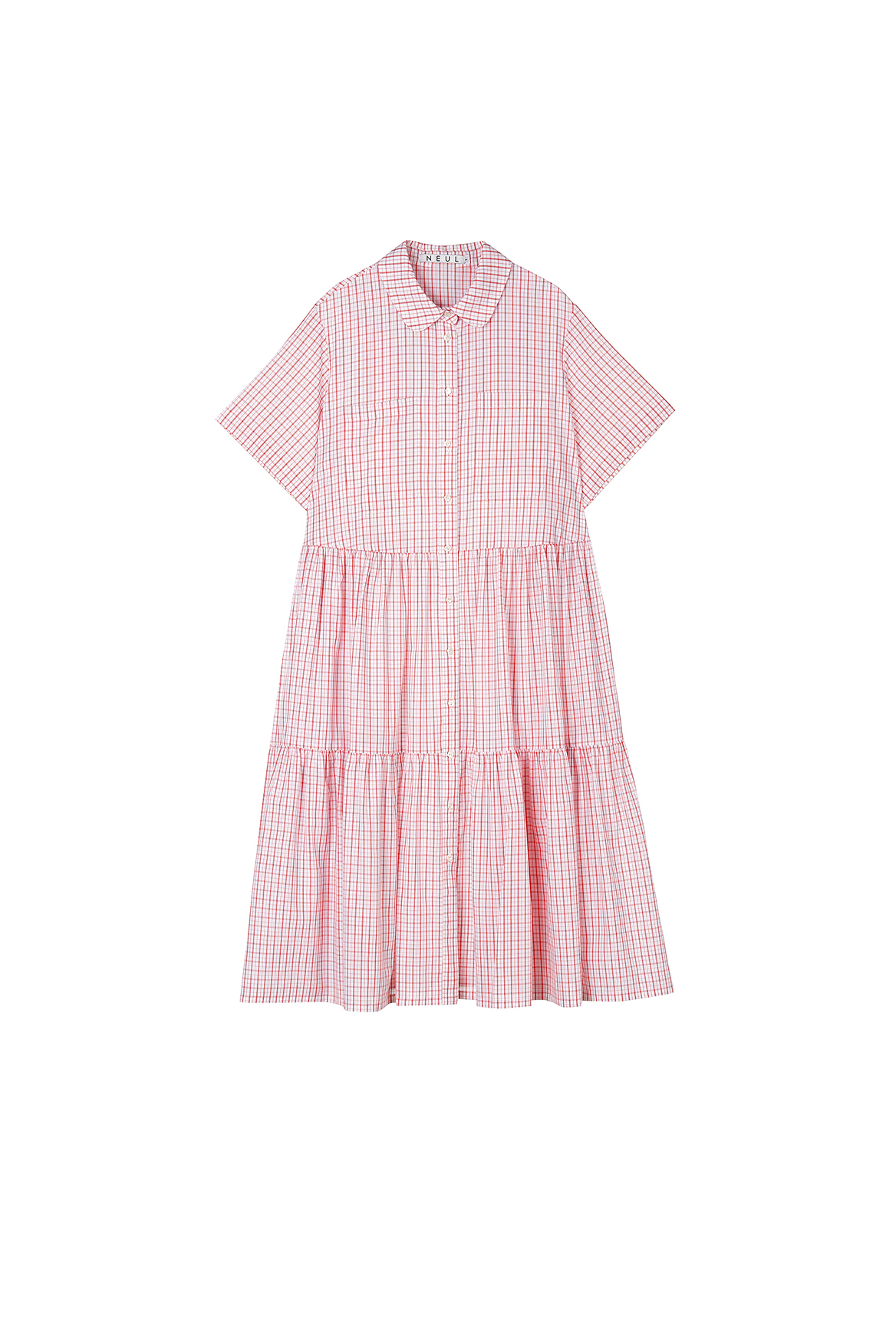 June Tiered Shirtdress_Red-Check
