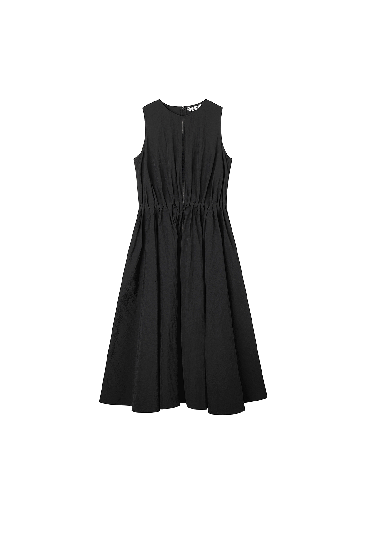 Ocean Shirring Dress_Black