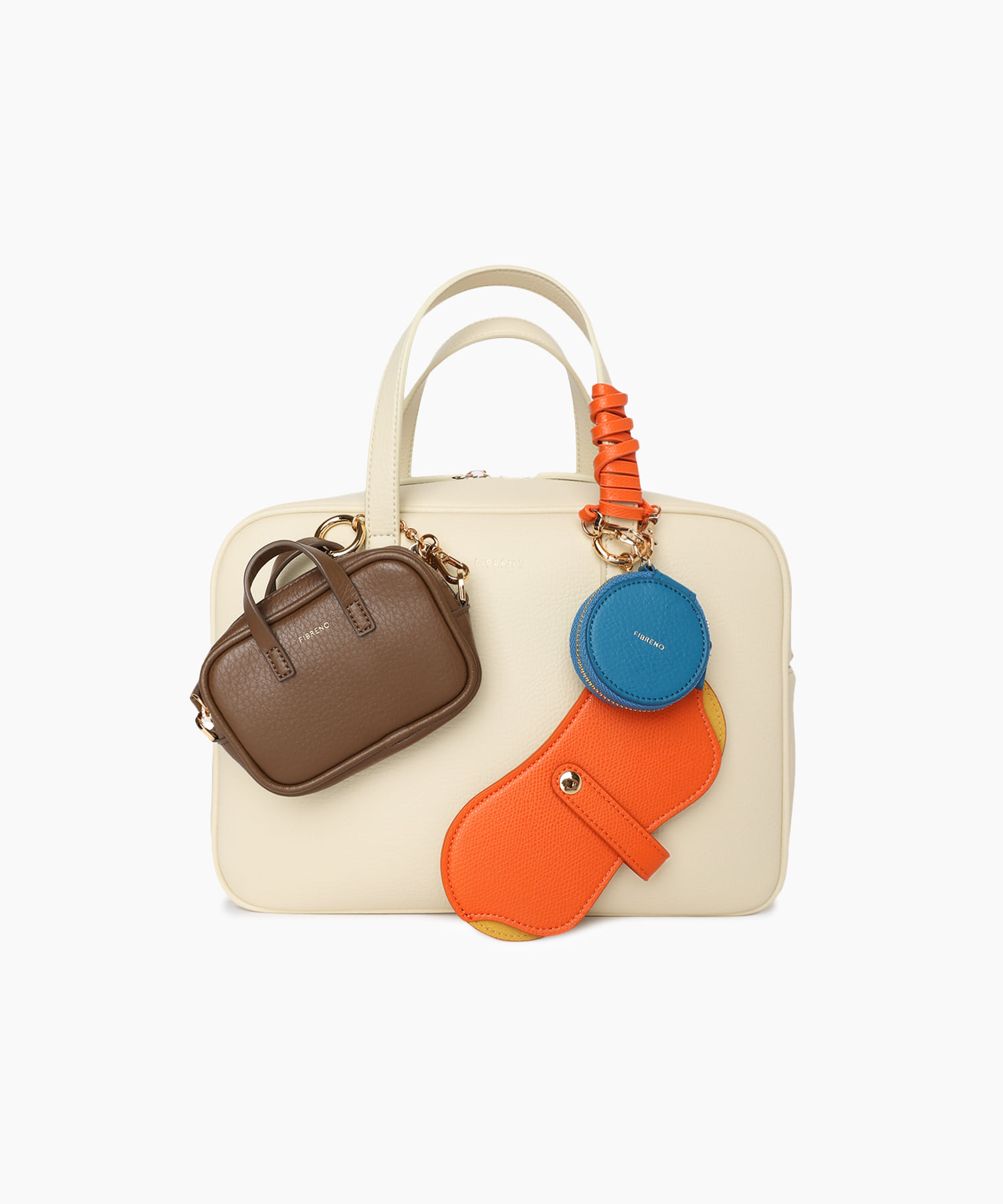 【FIBRENO】BAGUETTE BAG MEDIUM MINI BAGUETTE BAG • 25 IVORY - FIBRENO