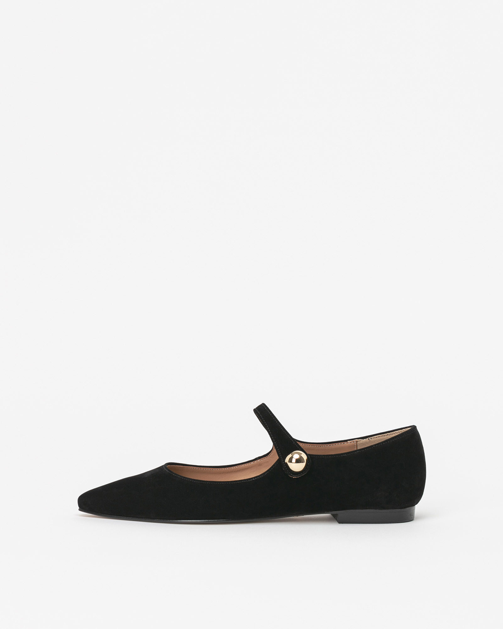 Loire Velvet Maryjane Flat Shoes