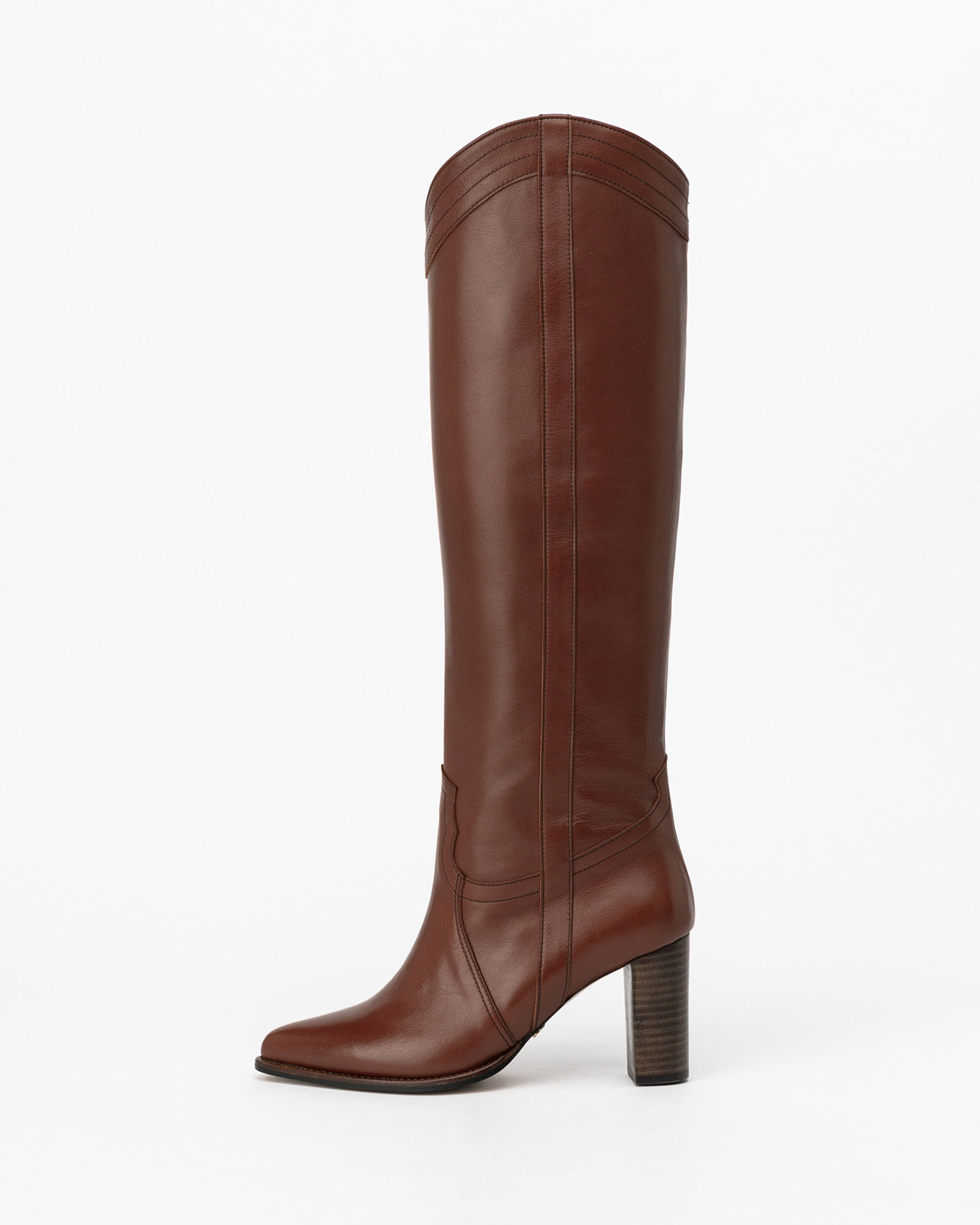 Tanae Cowboy Boots in Brown
