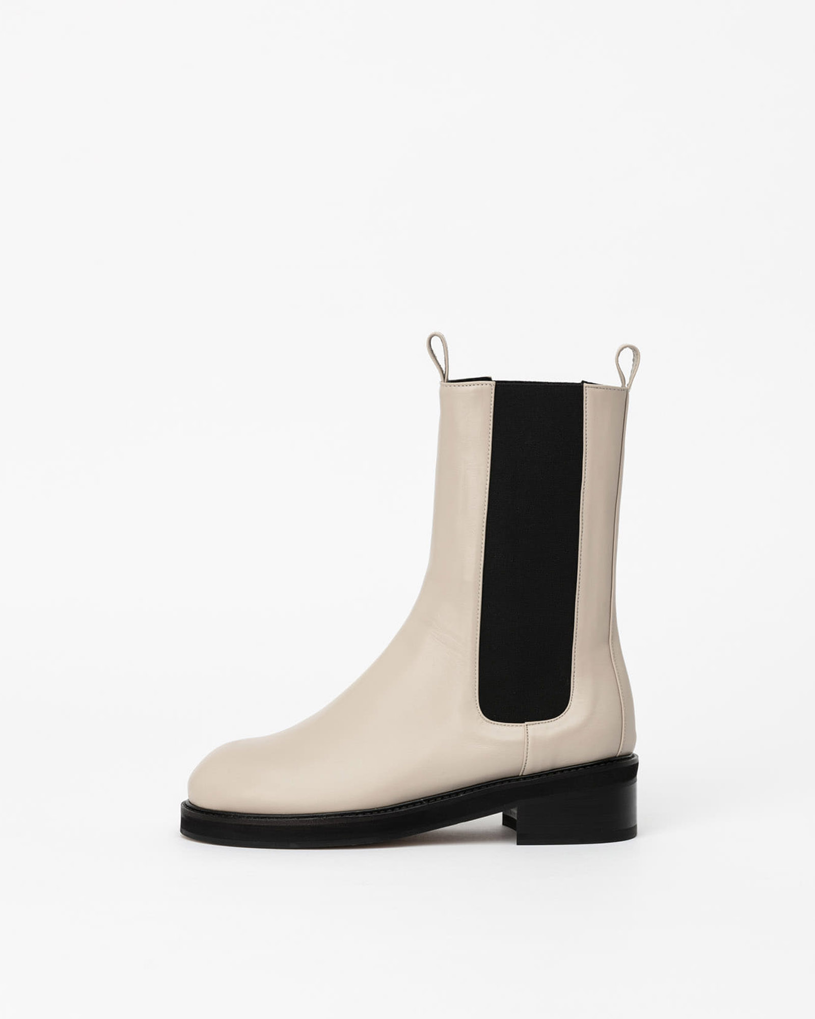 Signific High-rise Chelsea Boots in Ecru Ivory