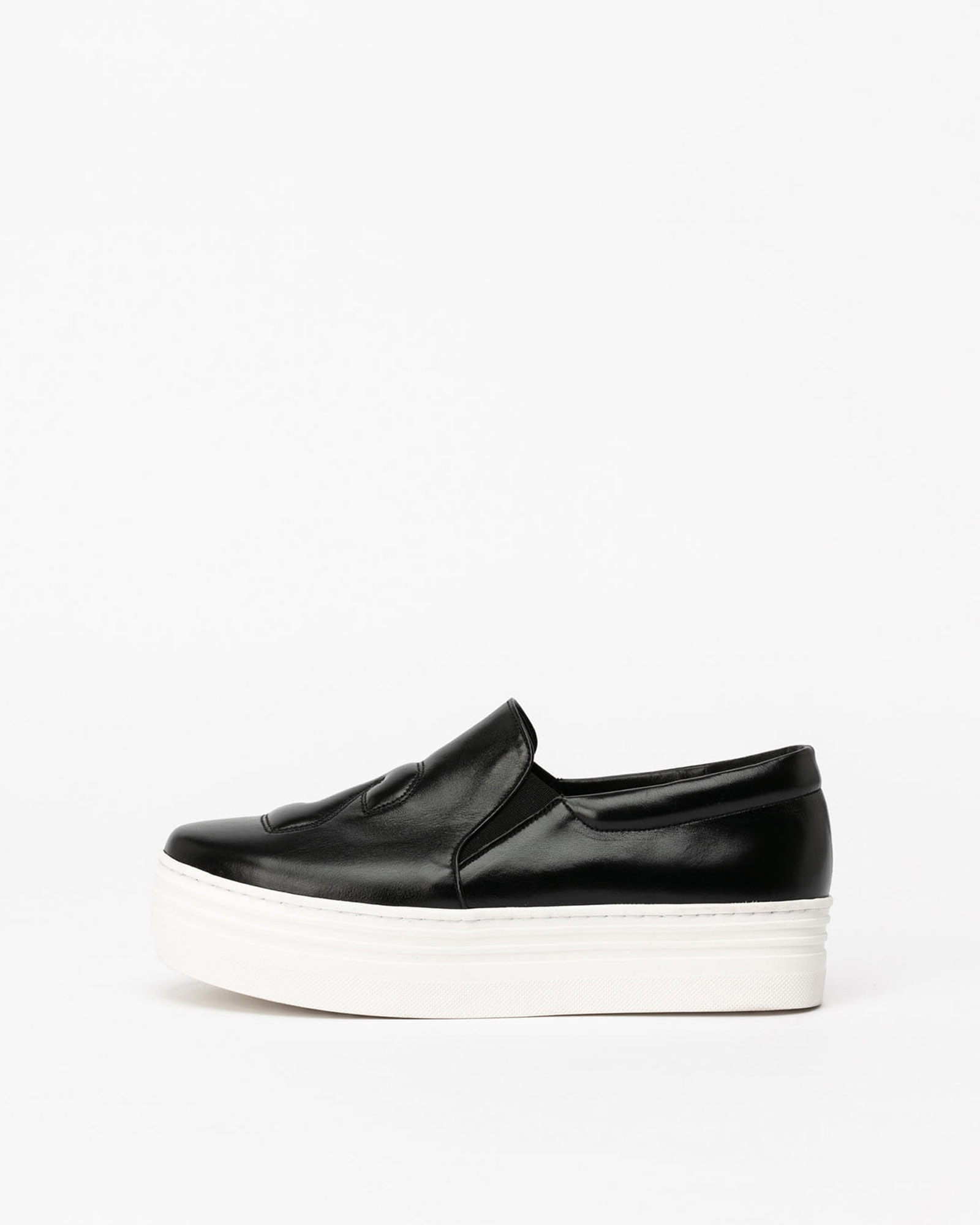 23 Slip-on Sneakers in Textured Black