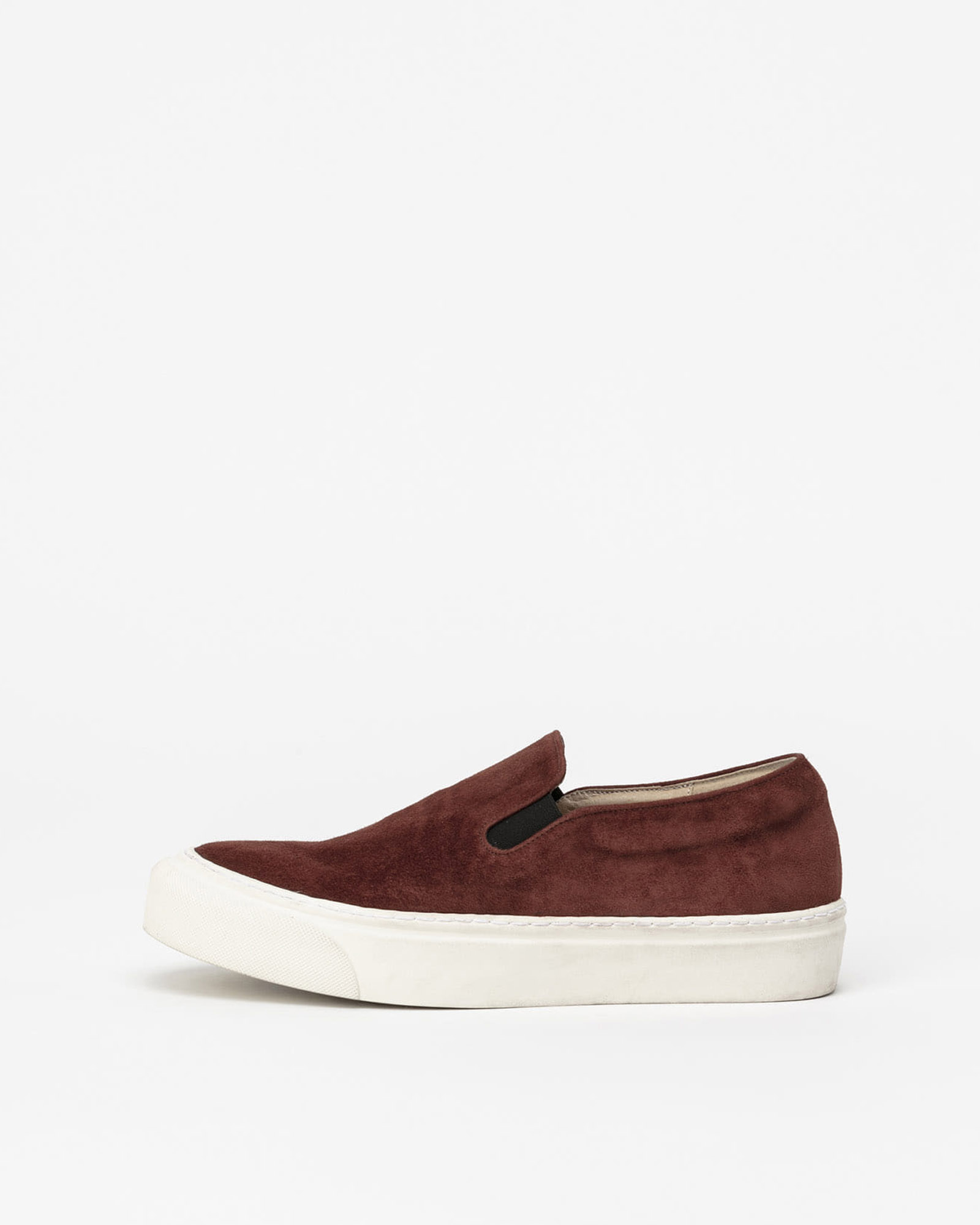 Palo Slip-on Sneakers in Chestnut Brown Suede
