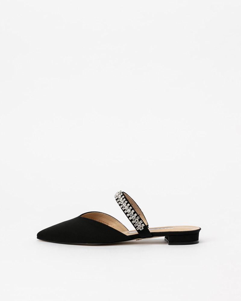 Patio Jeweled Slides in Black