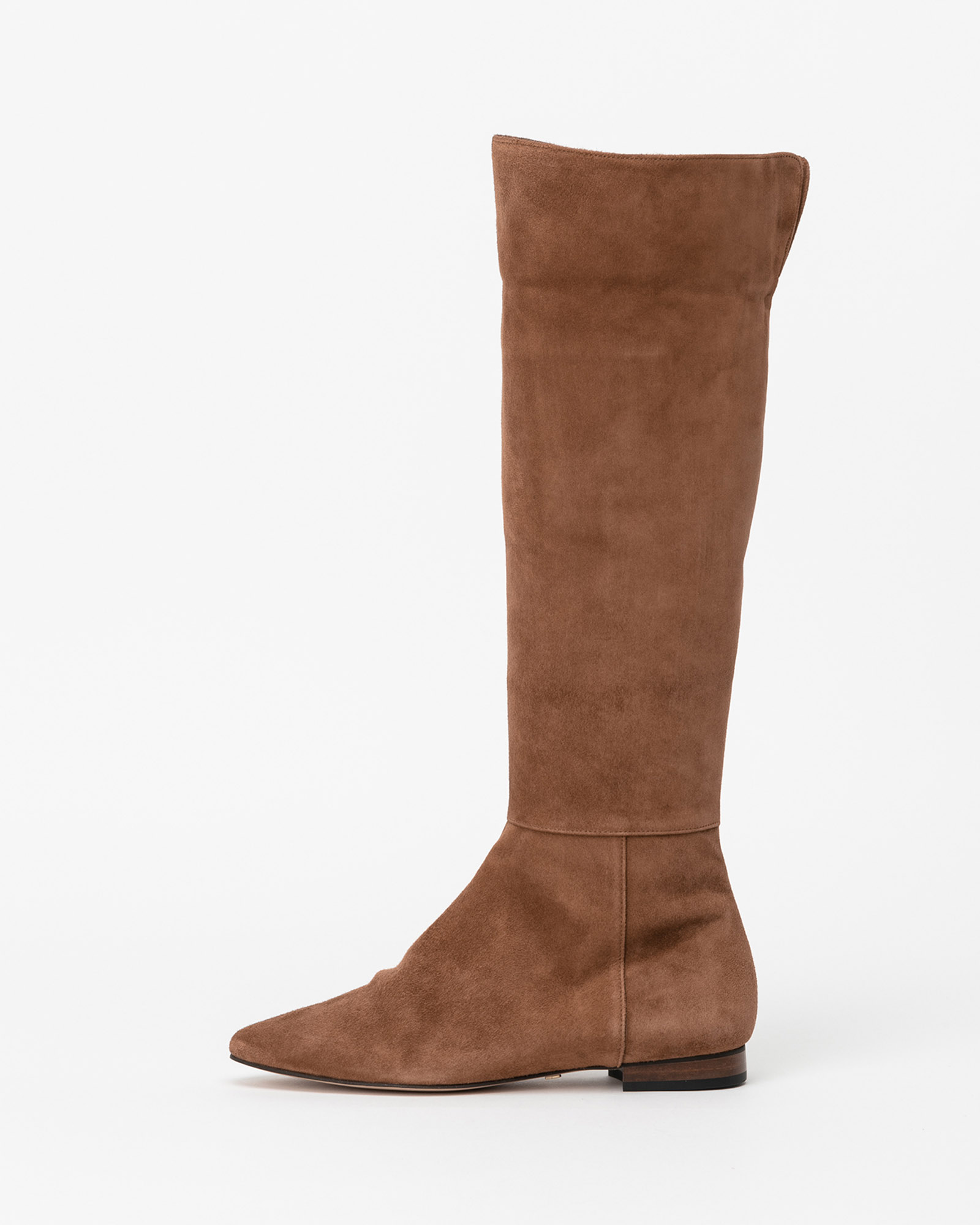 Hivero Over the Knee Boots in Mocha Brown Suede