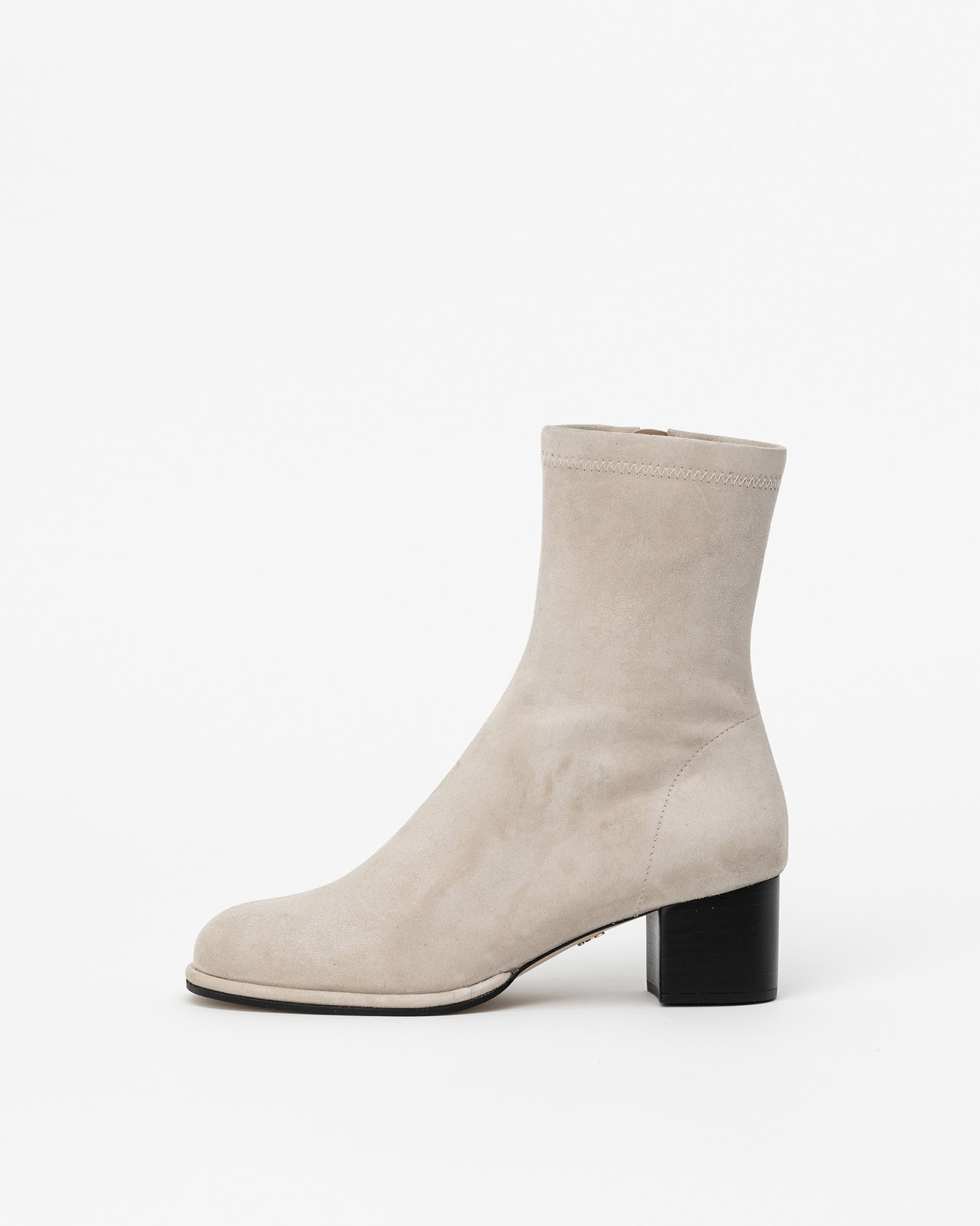 Rendez Boots in Ivory Suede