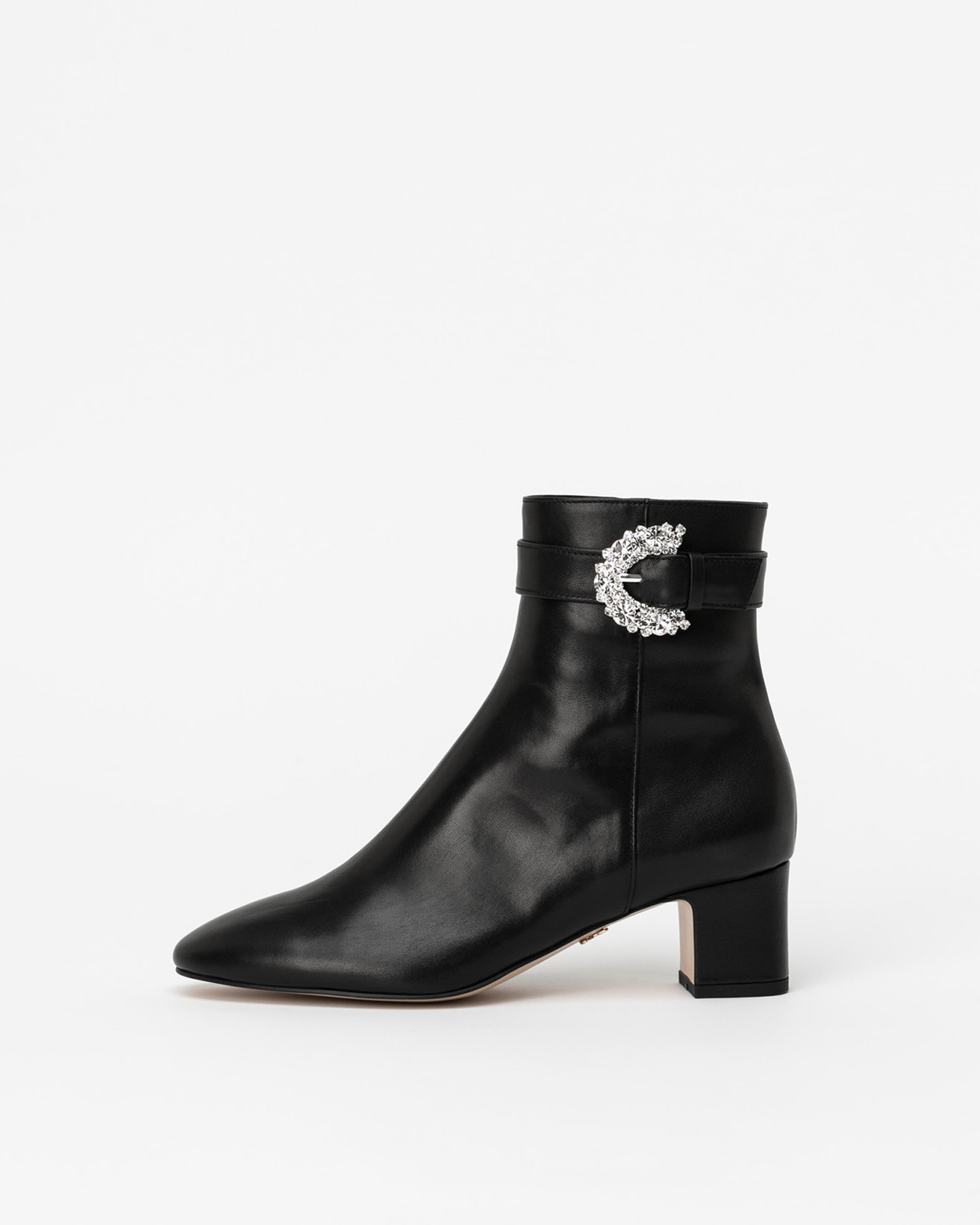 Soleira Jeweled Boots in Black