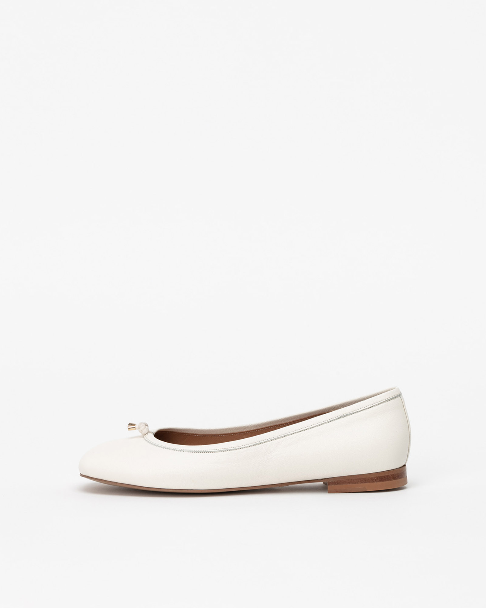 Meringue Soft Flat Shoes in White
