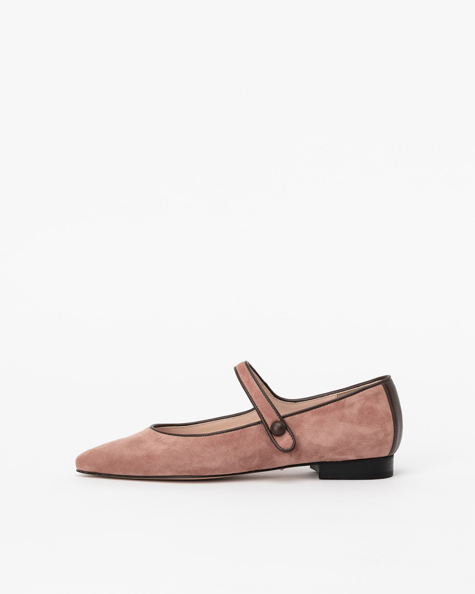 Loiretta Maryjane Flatshoes in Dark Pink Suede