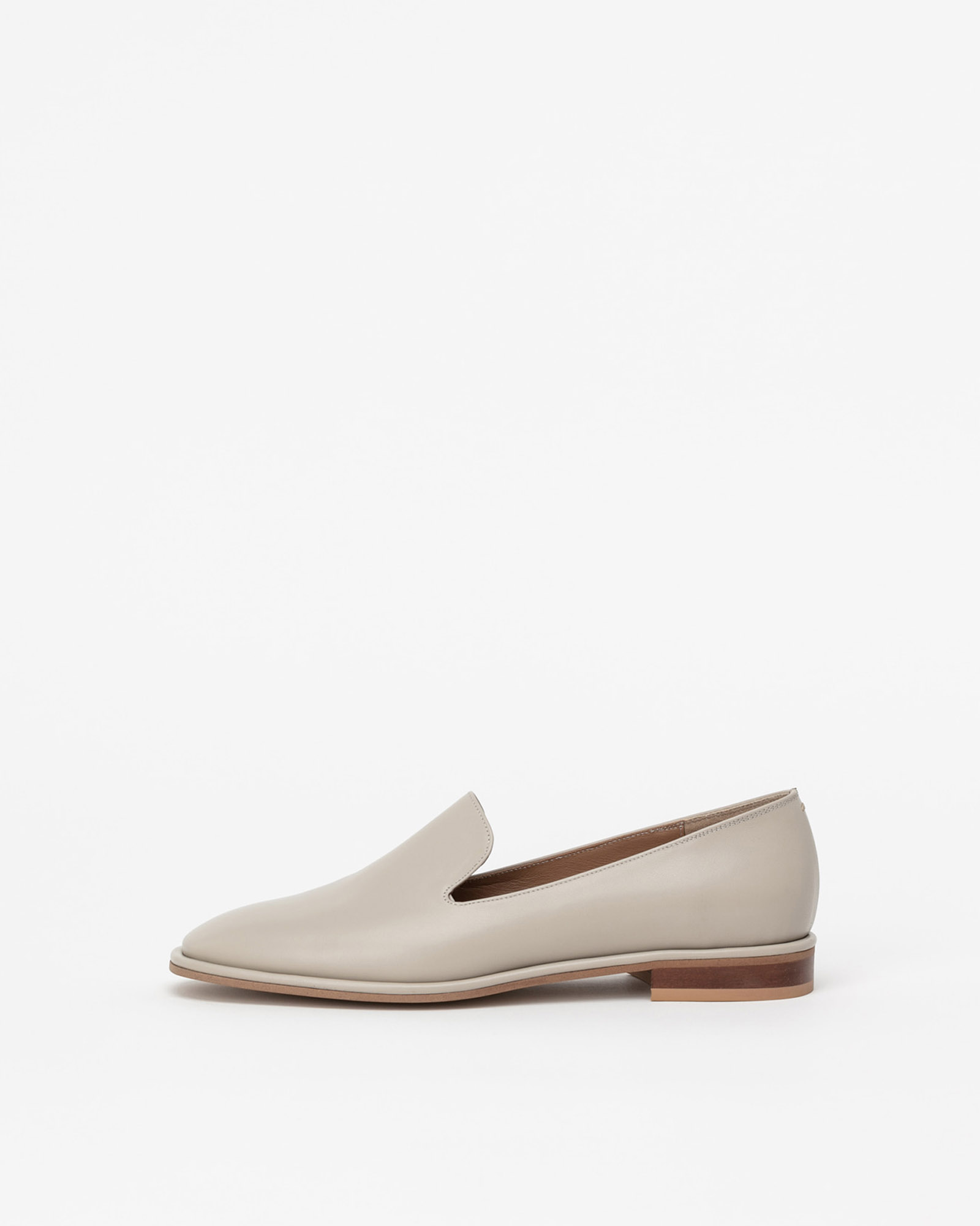 Martina Slip-on Loafers in Taupe Ivory