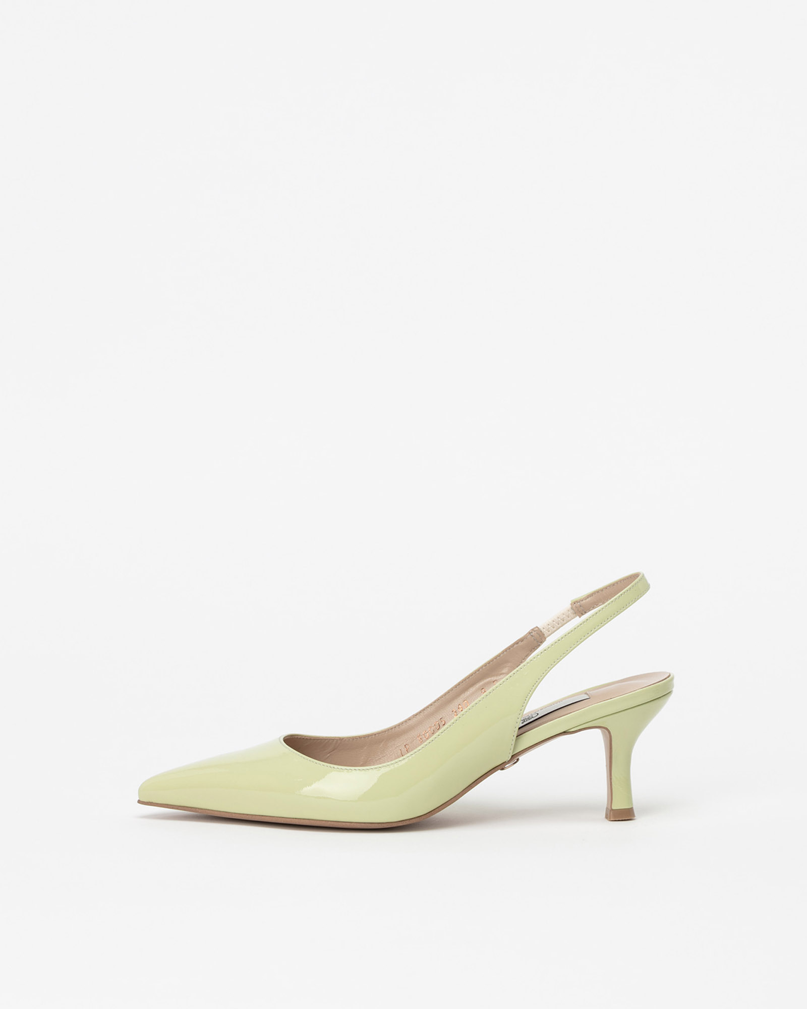 Felicity Slingbacks in Shadow Lime Patent