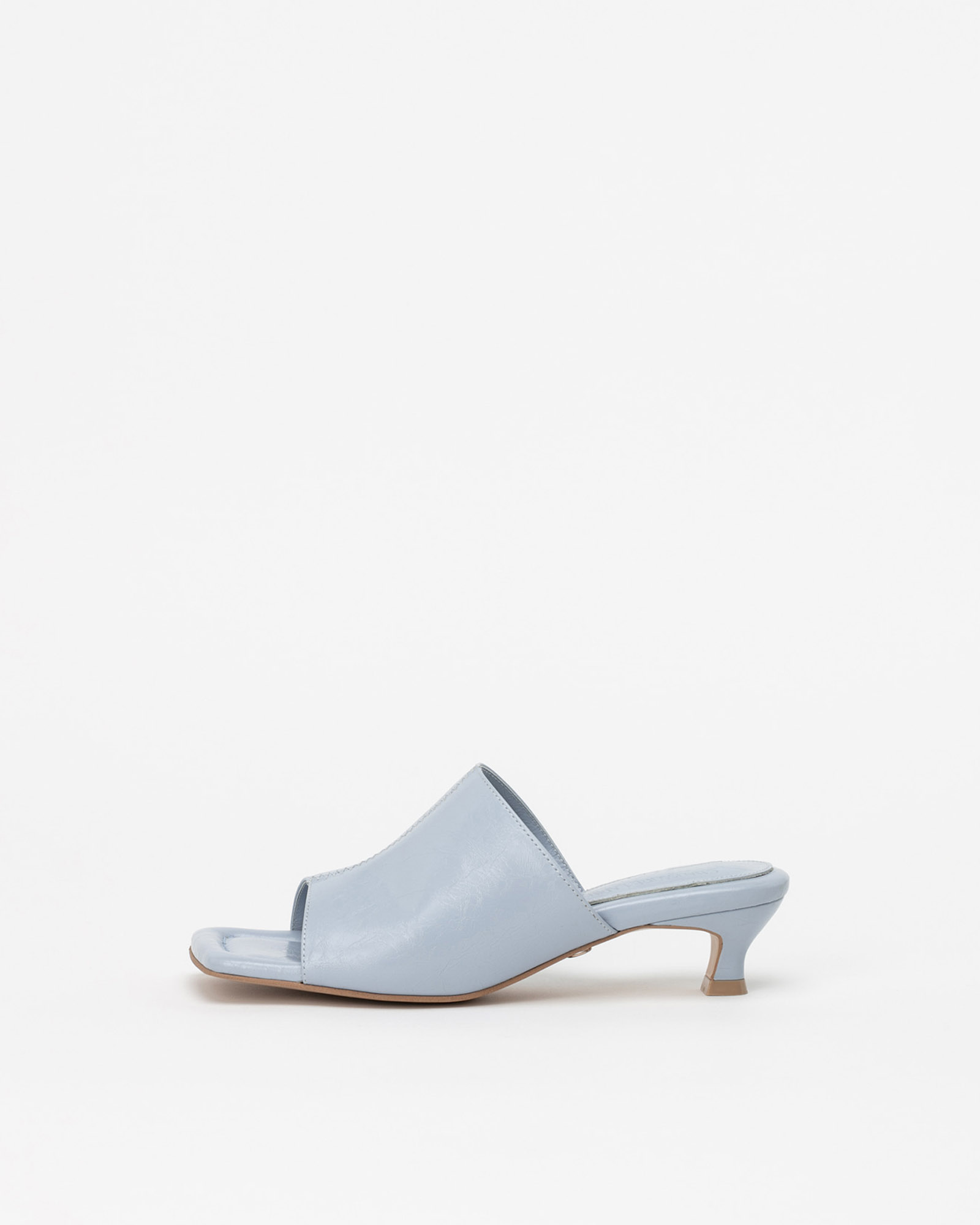 Danto Neo Soft Mules in Wrinkled Baby Blue
