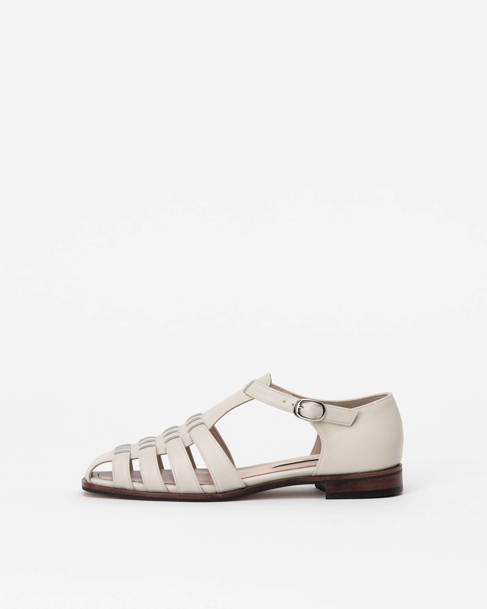 Solarin Gladiator Loafer Sandals in Ivory