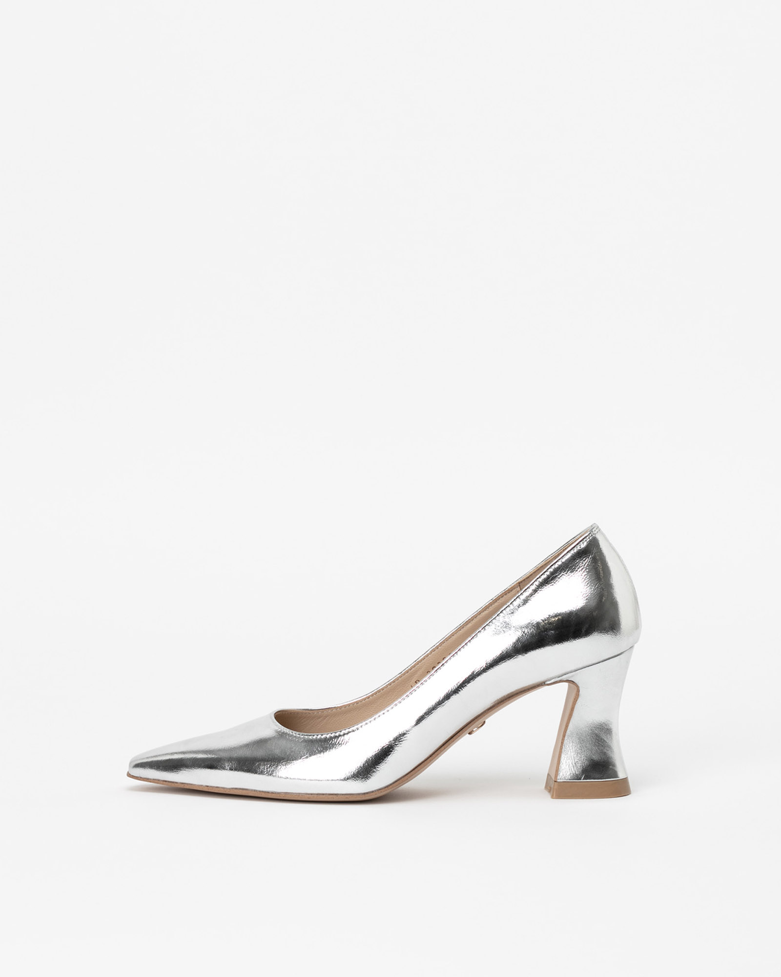 Argent Pumps in Textured Silver