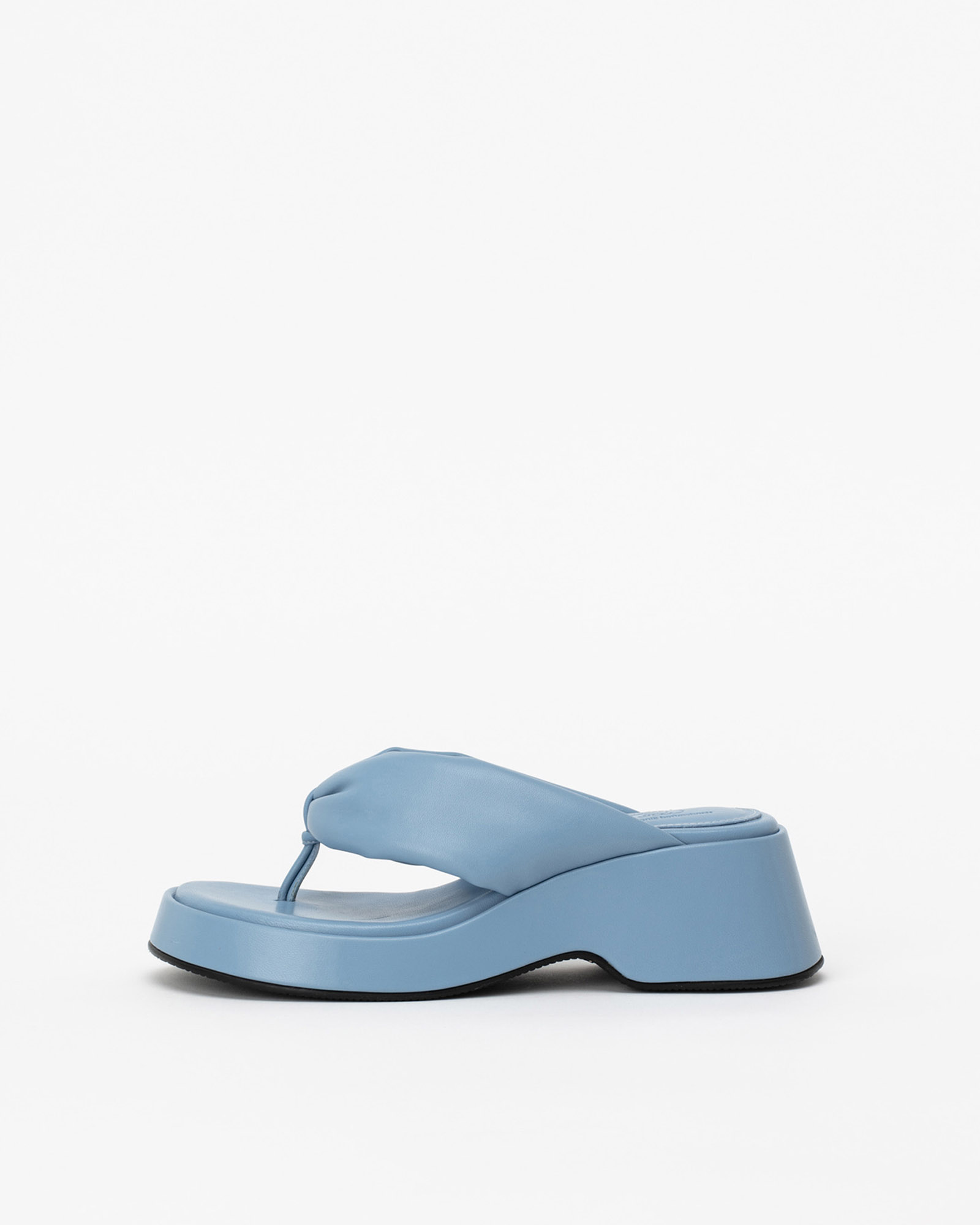 Potran Padded Thong Platform Sandals in Airy Blue