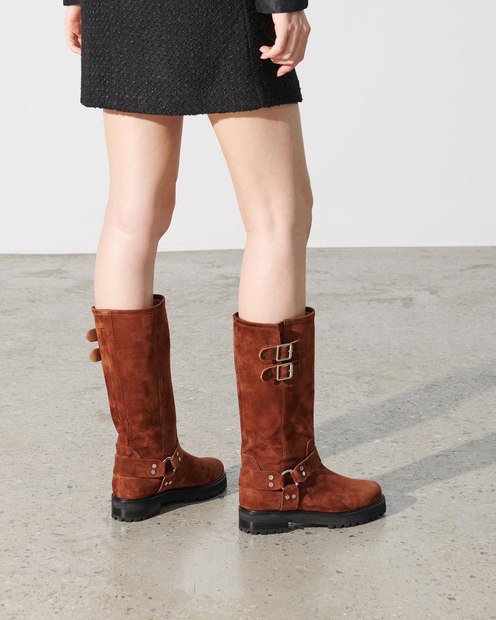 Brooklyn Belted Riding Boots