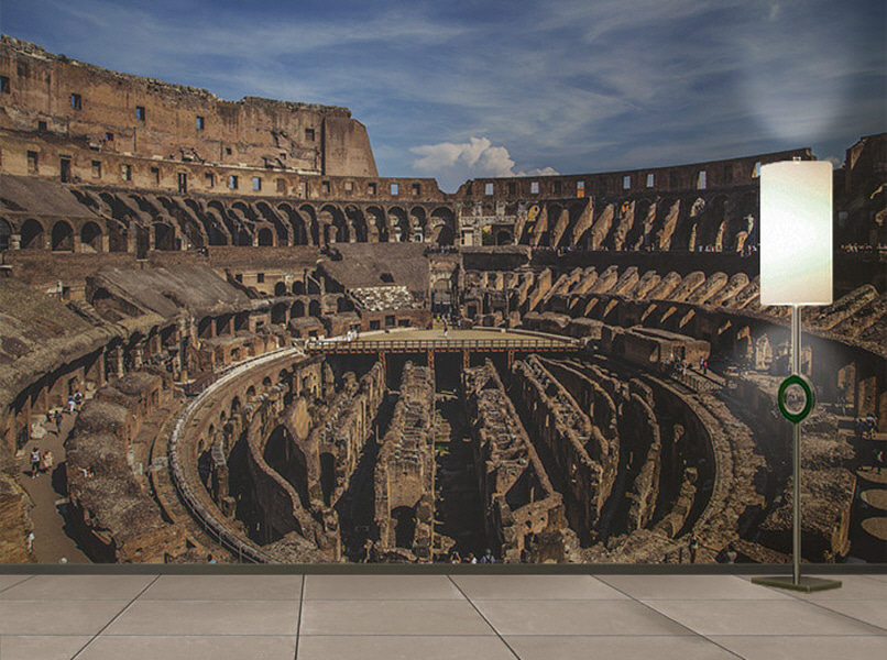 포토 벽지-17PH583 Colosseum 콜로세움 로마 3폭(주문 제작도 가능)