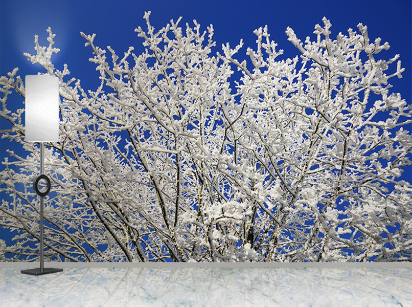 포토 벽지-17PH956 tree 설경 눈꽃 snow 3폭(주문 제작도 가능)