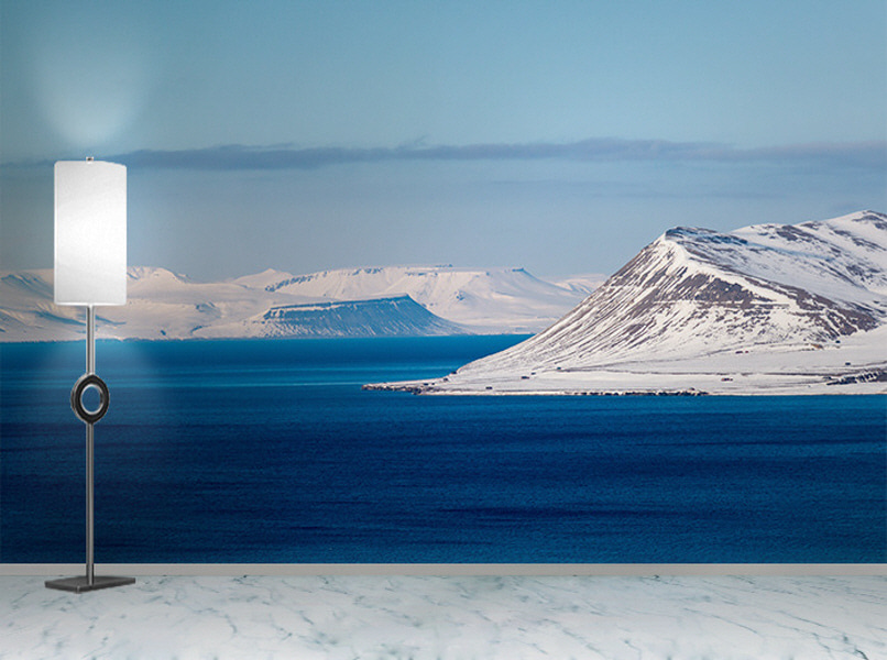 포토 벽지-17PH999 svalbard 풍경 물 빙하 바다 겨울 3폭(주문 제작도 가능)